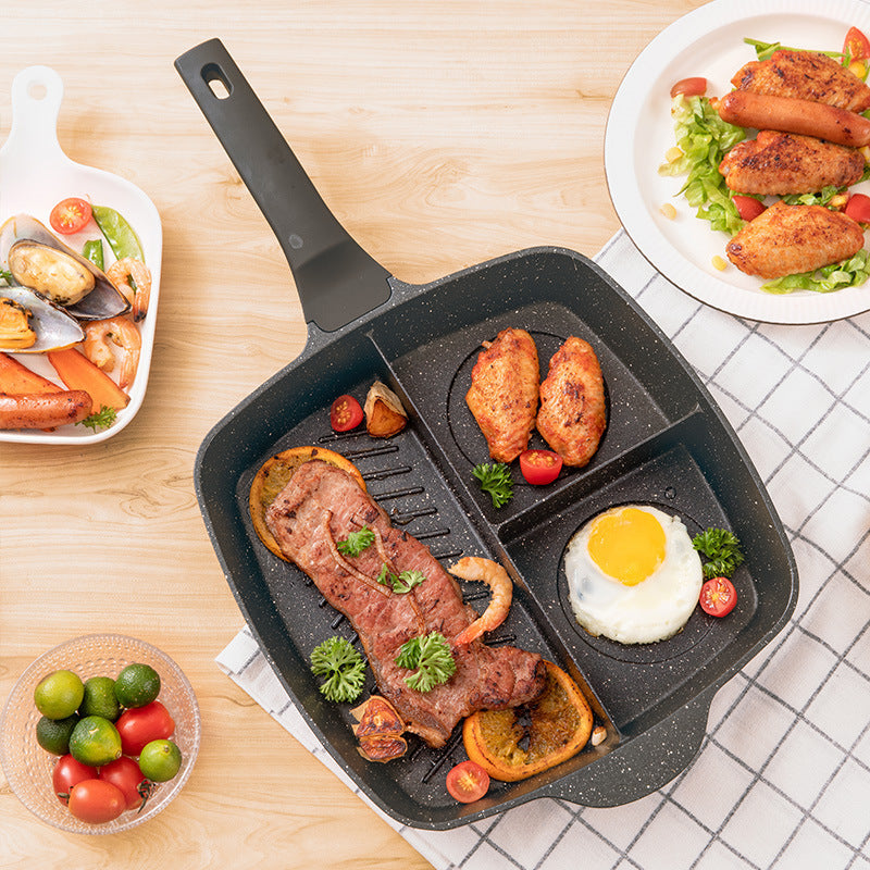 Deluxe Medical Stone Non-stick Multi-function Omelette Pan for All Stoves