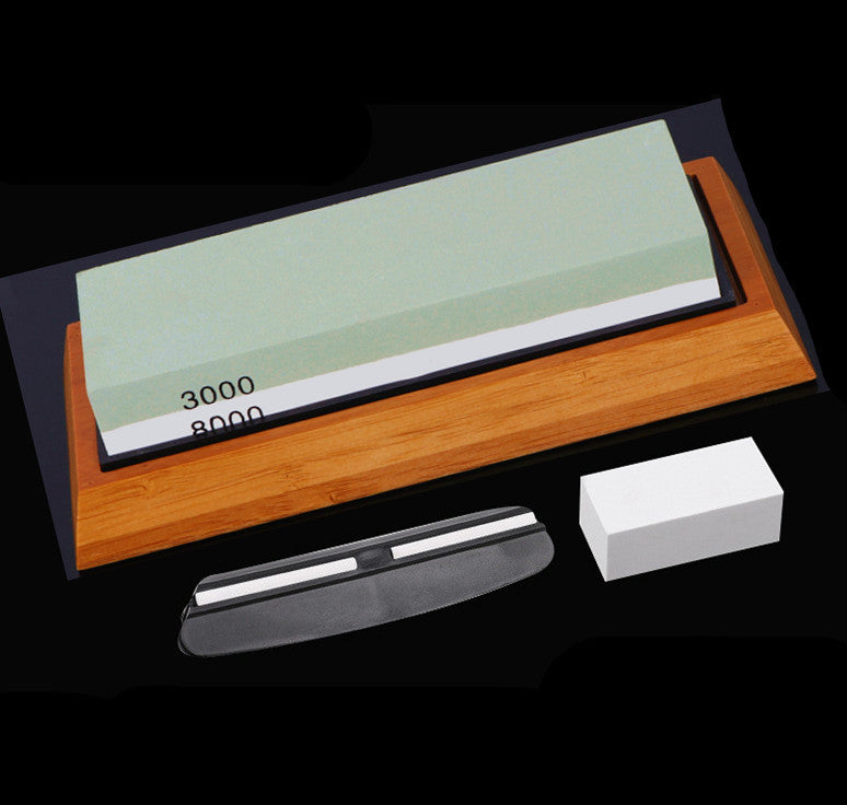 Premium Home Kitchen Whetstone Set - Corundum Dual Grit Excellence