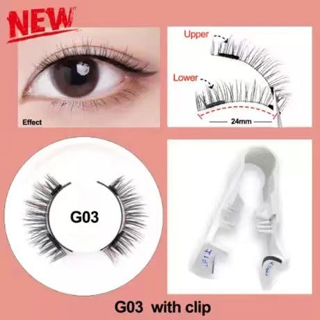 Effortless Glam: White Box One Pair Packed Magnetic Eyelashes