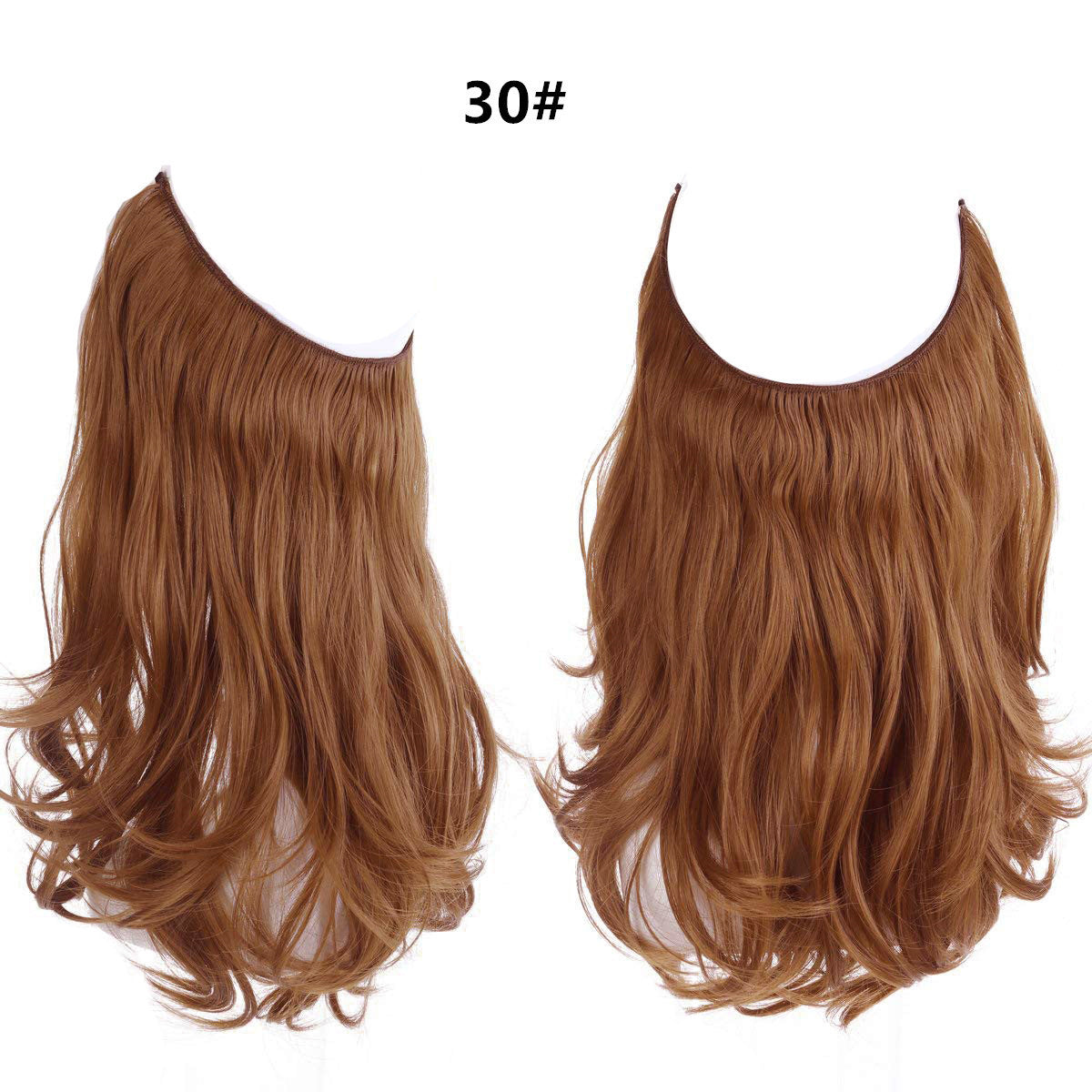Long Curly Hair Wig: Female Fish Line Chemical Fiber Extension