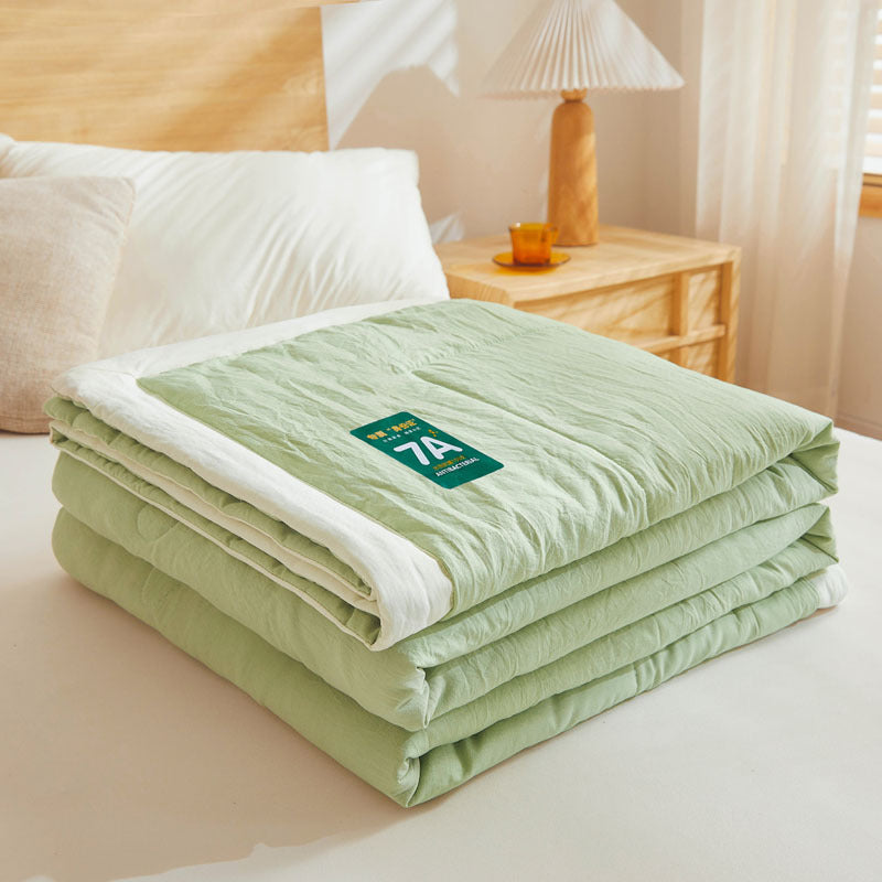 Antibacterial Raw Cotton Washable Summer Cool Quilt for Refreshing Sleep