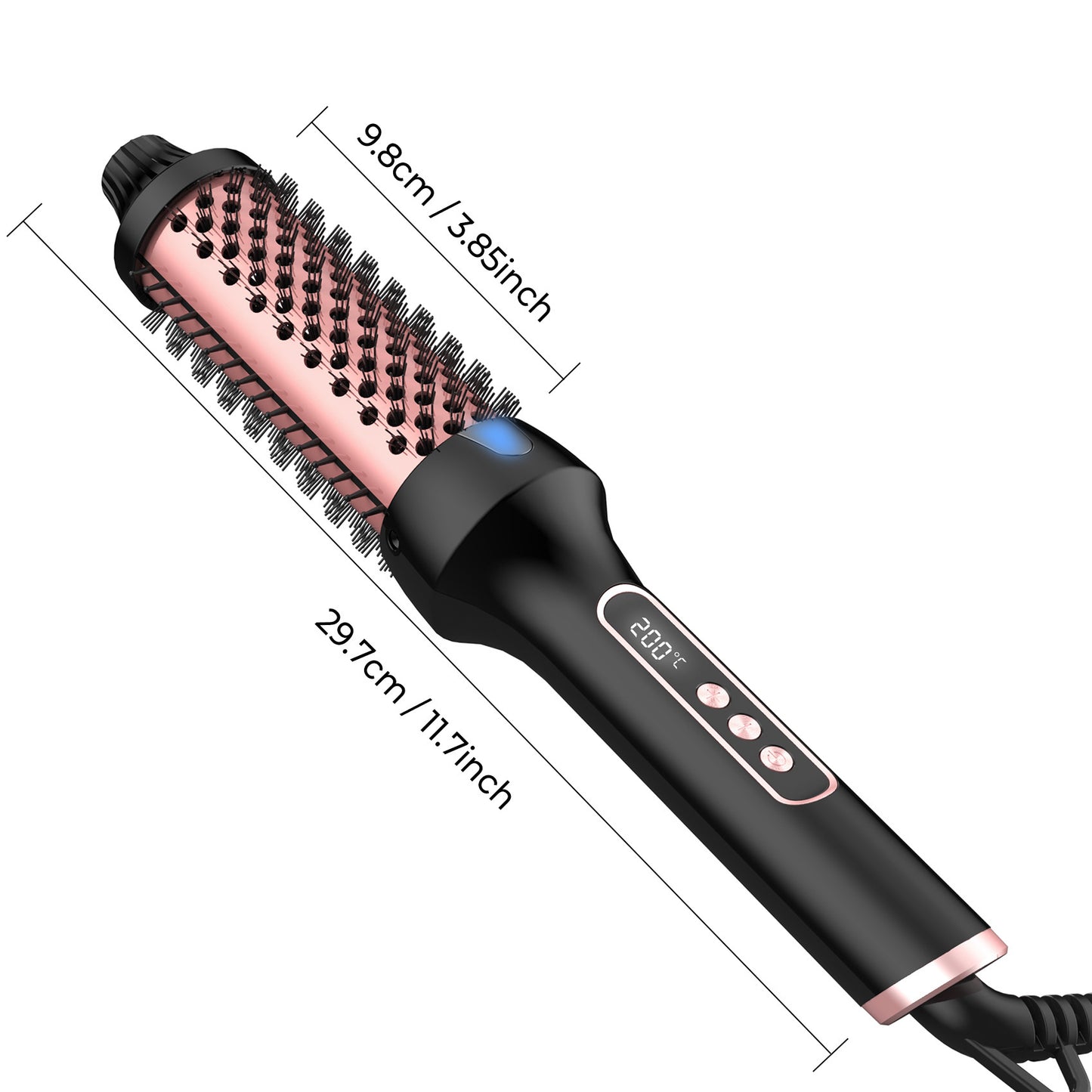 Effortless Hair Styling: Roller Comb Anion Straight Curling Heater