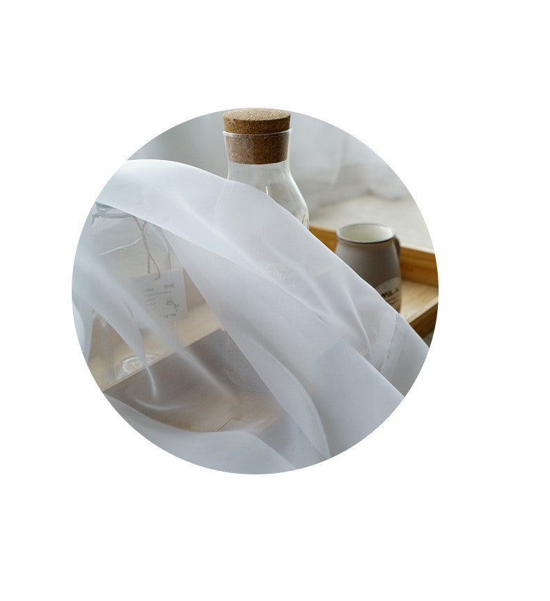 Modern And Simple Pure Color Cotton Linen Light Curtain