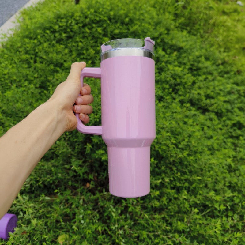 Large Capacity Double-layer Stainless Steel Vacuum Insulation Cup Elegance