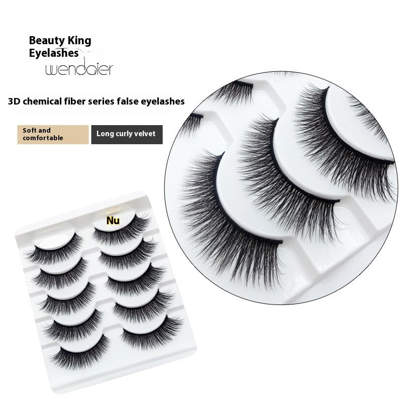 Big Eye Glamour: Multi-layer 3D Thick Five Pairs Lashes
