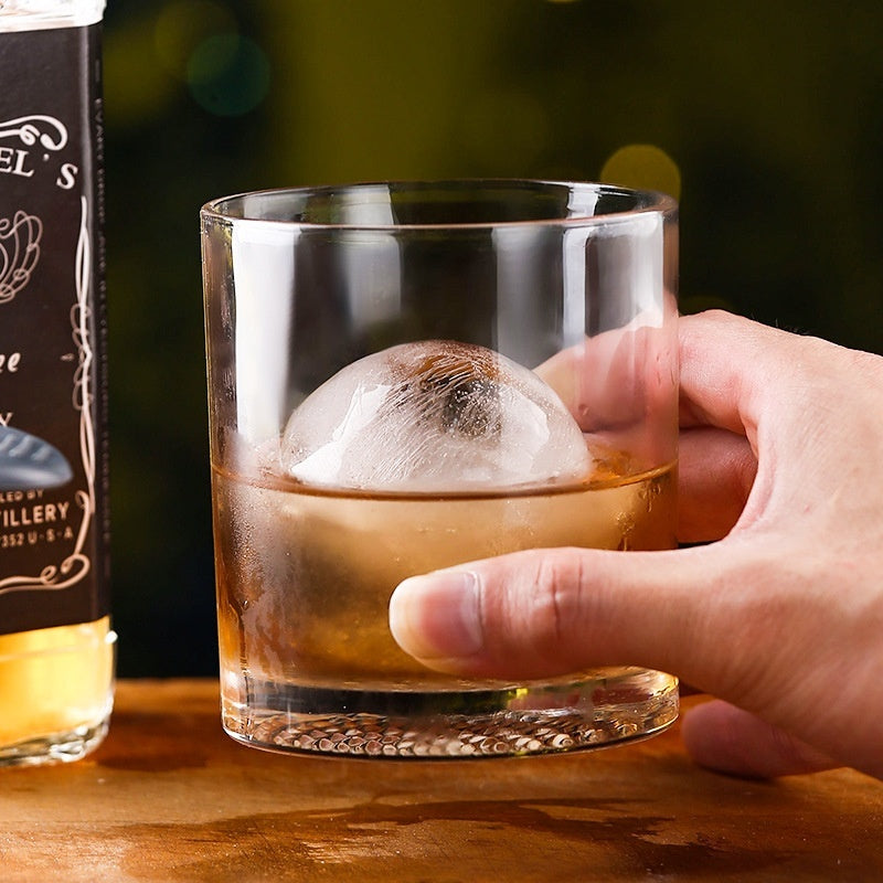 Crystal Grid Whiskey Glass: Ice Hockey Classical Rock Bar Cup