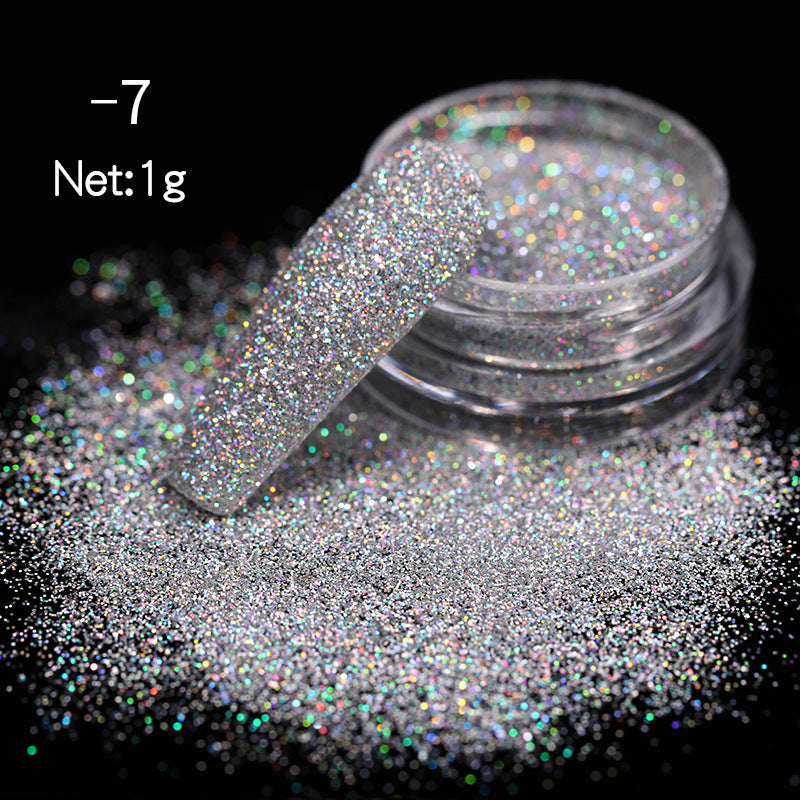 DIY Nail Powder Magic: Shimmering Gradient Art Blooming Wonders