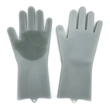 Heat-Resistant Housework Kitchen Cleaning Gloves - Eco-Friendly Silicone