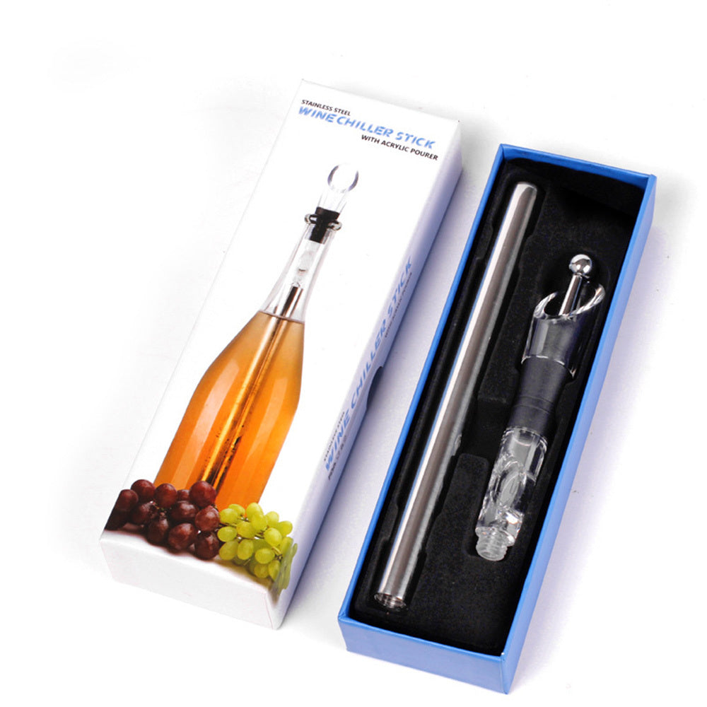Chill Wine Instantly: Stainless Steel Leakproof Wine Chilling Rod