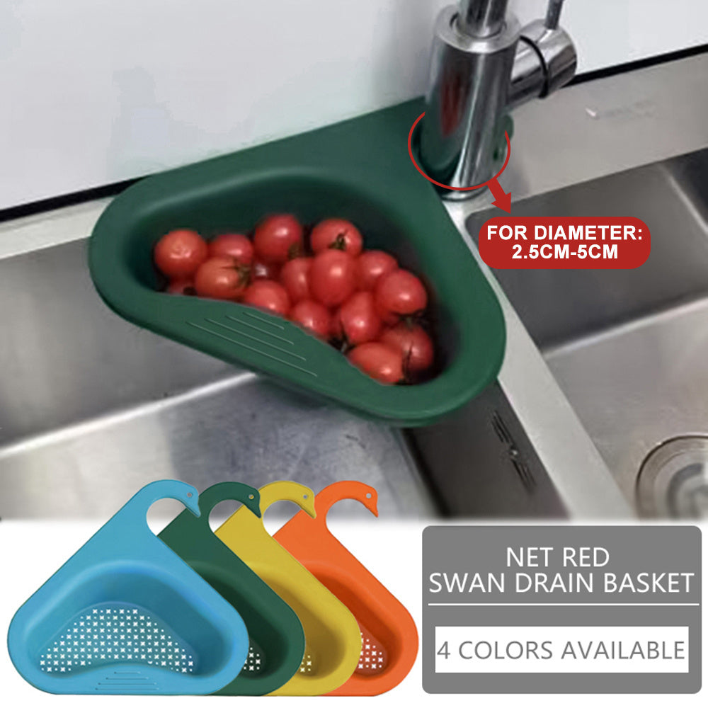 Swan Drain Basket: Efficient Filter for Fruit and Vegetable Separation