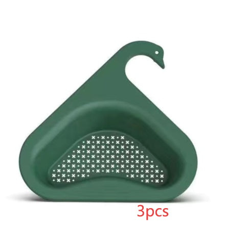 Swan Drain Basket: Efficient Filter for Fruit and Vegetable Separation