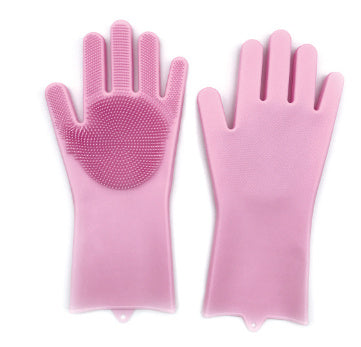 Heat-Resistant Housework Kitchen Cleaning Gloves - Eco-Friendly Silicone