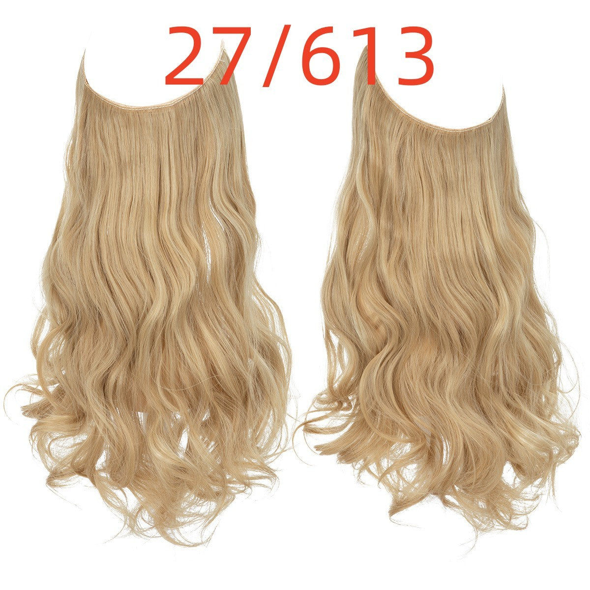 Long Curly Hair Wig: Female Fish Line Chemical Fiber Extension