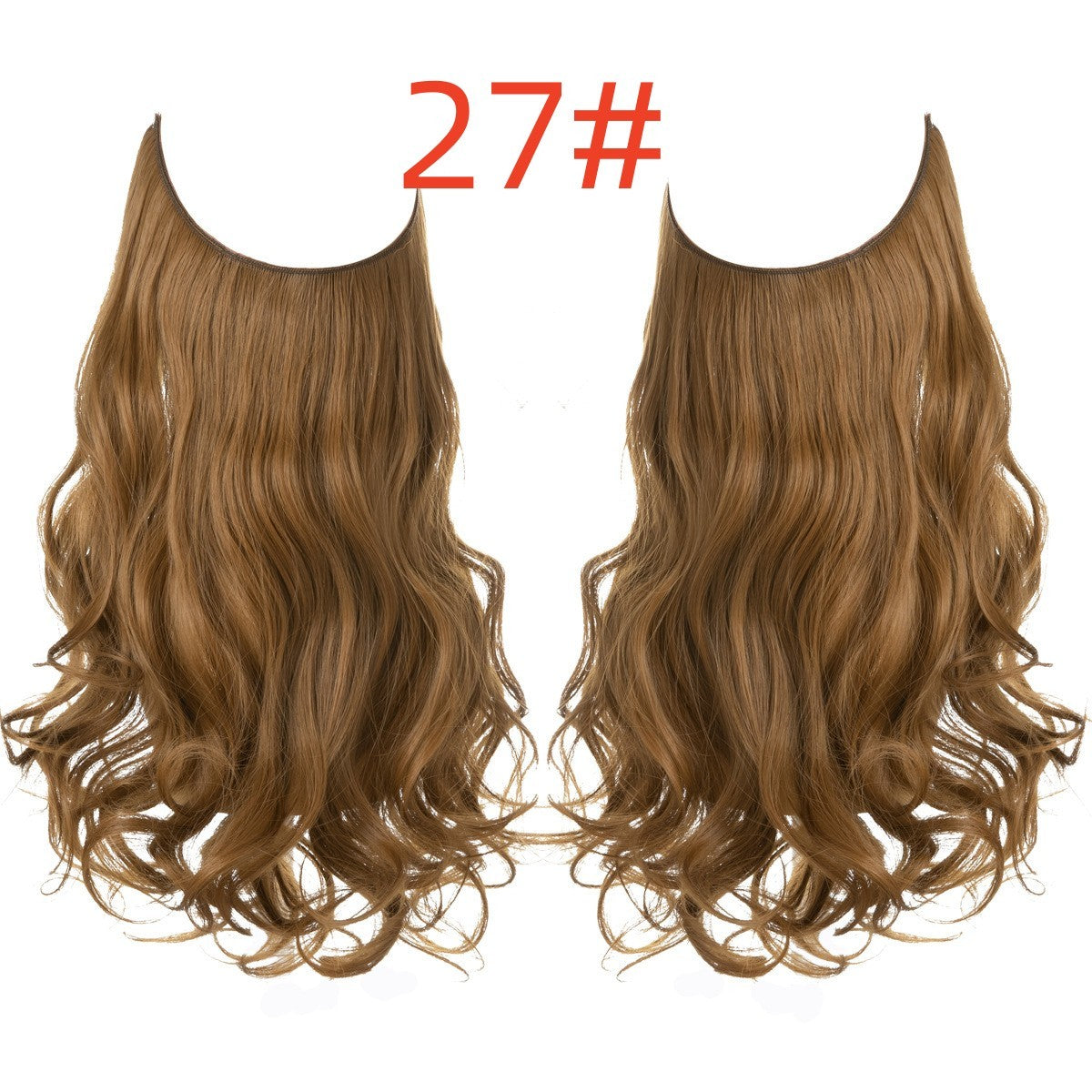 Long Curly Hair Wig: Female Fish Line Chemical Fiber Extension