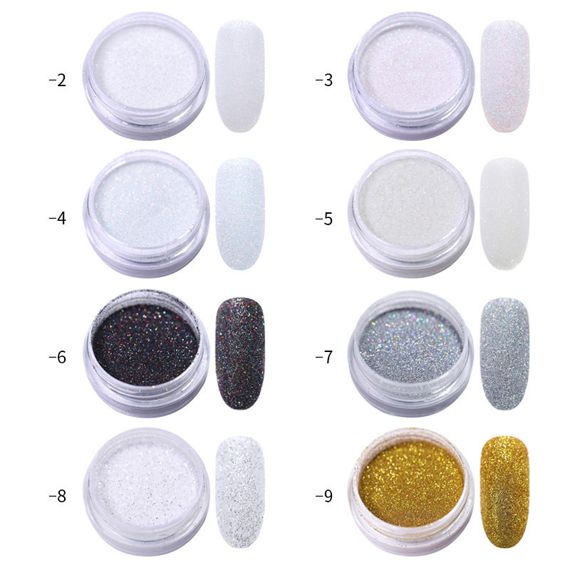 DIY Nail Powder Magic: Shimmering Gradient Art Blooming Wonders