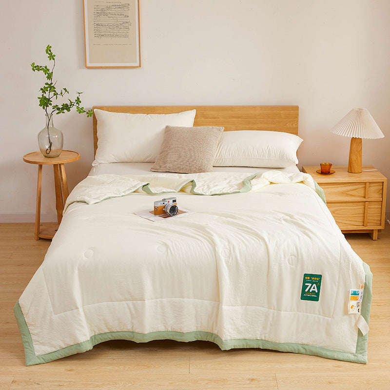 Antibacterial Raw Cotton Washable Summer Cool Quilt for Refreshing Sleep