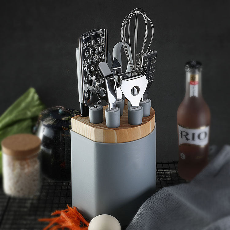 Essential Stainless Steel Kitchen Gadgets Utensils Tray Gift Set