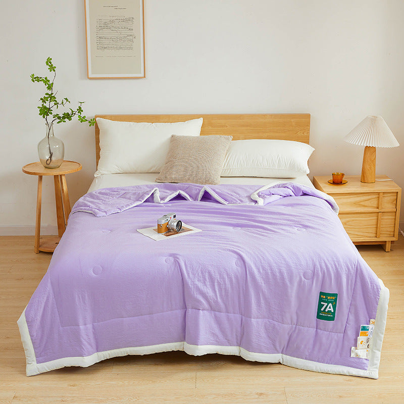 Antibacterial Raw Cotton Washable Summer Cool Quilt for Refreshing Sleep