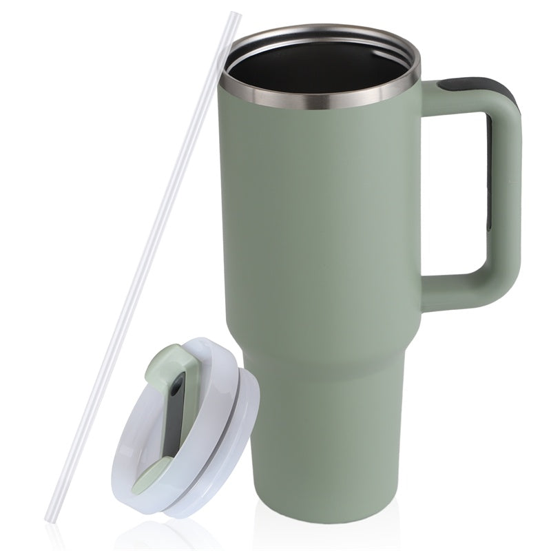 40oz Portable Stainless Steel Water Bottle Mug With Handle