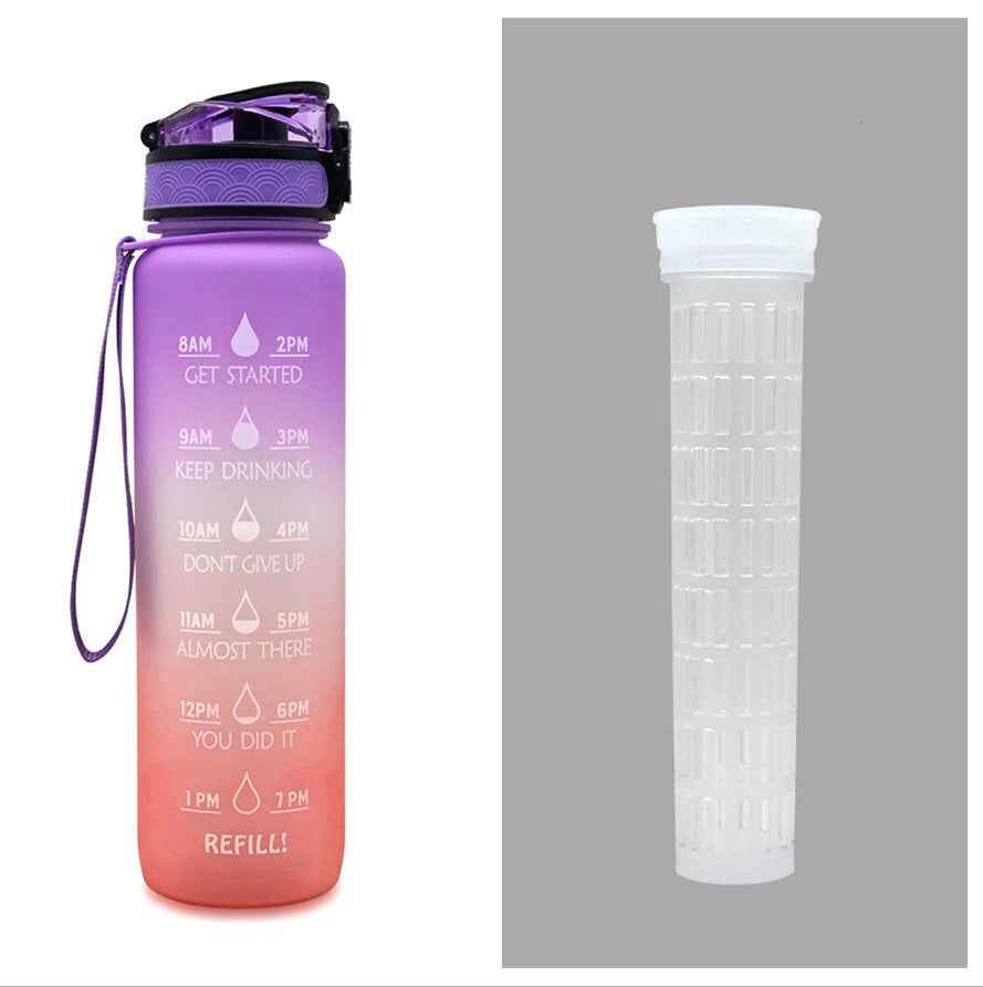 1L Tritan Time Marker Water Bottle - Leakproof Sports Fitness - Killer Products