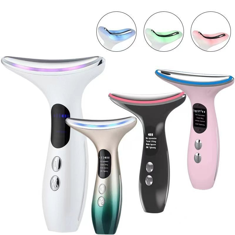 Color Light Massage Neck Beauty Instrument: Lift and Tighten