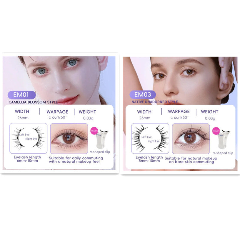 Effortless Glam: White Box One Pair Packed Magnetic Eyelashes