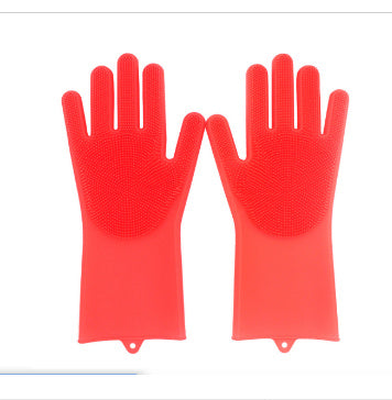 Heat-Resistant Housework Kitchen Cleaning Gloves - Eco-Friendly Silicone