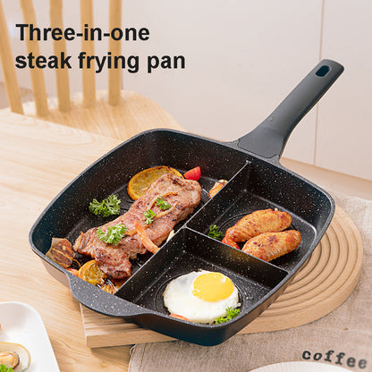 Versatile 3-in-1 Non-Stick Omelette Frying Pan