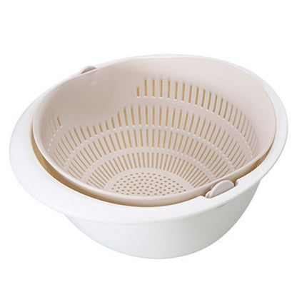 Dual-Layer Drain Basket for Fruits & Veggies