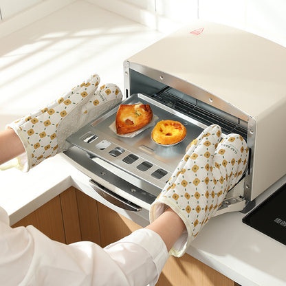 HeatGuard Cotton Oven Mitts & Potholders Set