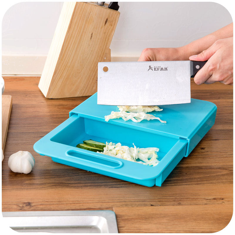 Multifunction Kitchen Chopping Blocks with Drain Basket Board