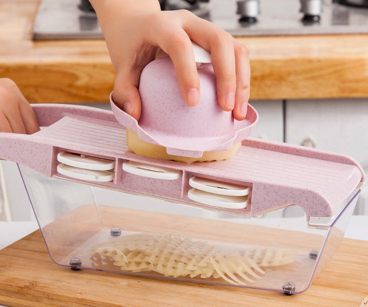 Effortless Multifunctional Vegetable Cutter for Kitchen Slicing and Dicing