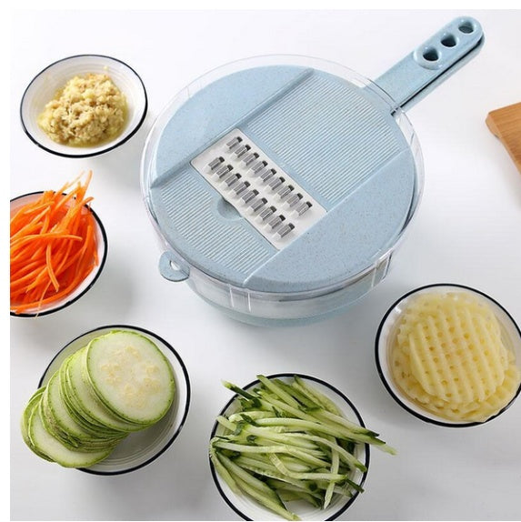 Versatile 8-in-1 Veggie Slicer & Grater Tool