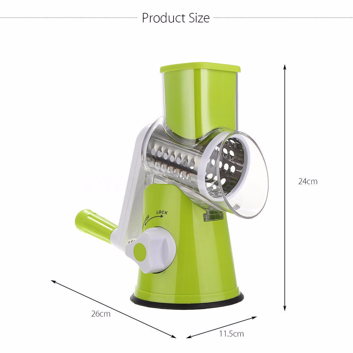 VeggiePro Round Mandoline Slicer & Grater