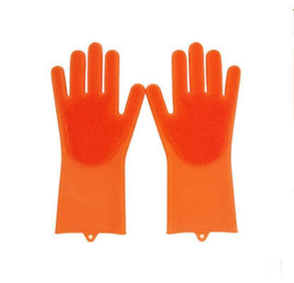 Heat-Resistant Silicone Scrub Gloves