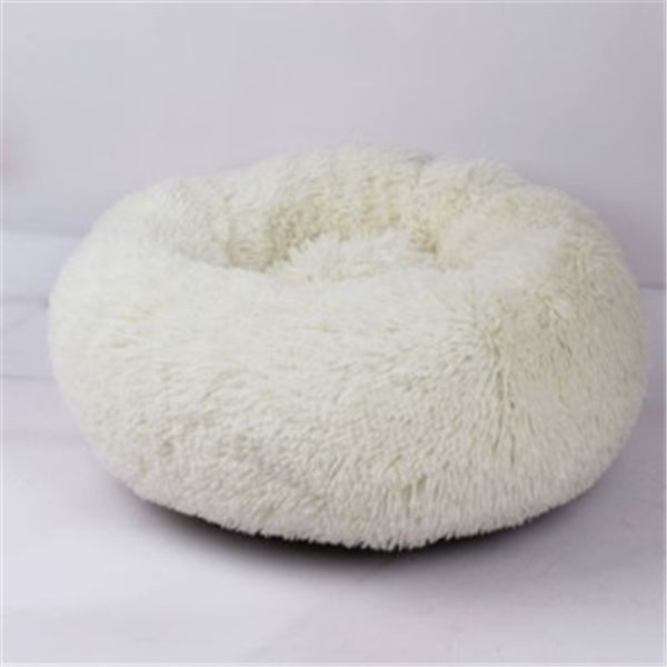 Cozy Cat Sleeping Bed: Plush Round Winter Nest Mattress