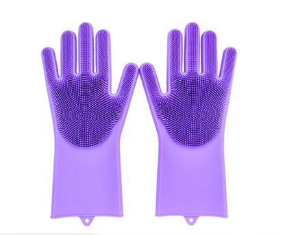 Silicone Chef's Cleaning Gloves - Eco-Friendly & Durable