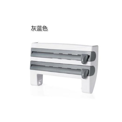 4-In-1 Kitchen Roll Holder Dispenser for Foil Film Wrap