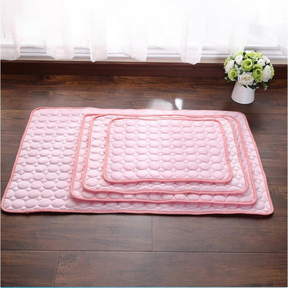 Cooling Pet Dog Cat Ice Silk Nest Pad For Summer