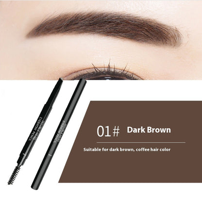 Dual-Head Waterproof Eyebrow Pencil - Smudge-Free