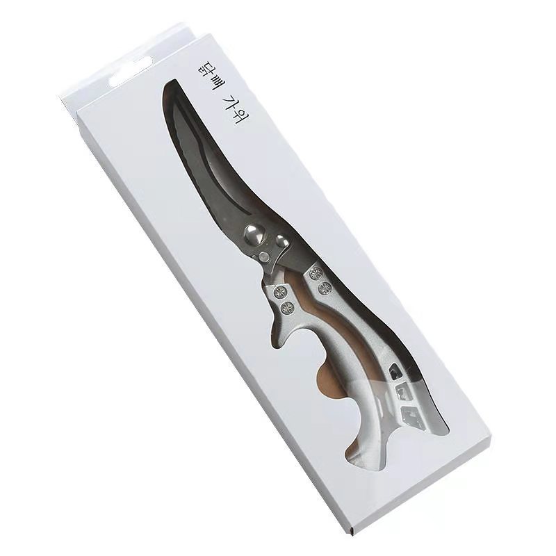 Versatile Stainless Steel Kitchen Scissors & Cleaver