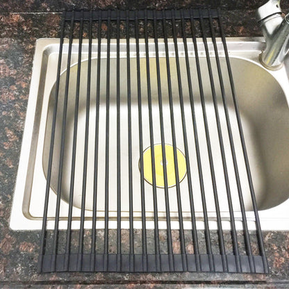 Foldable Stainless Steel Sink Rack - Idyllic Design