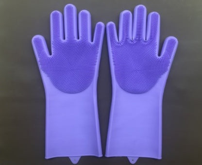 Heat-Resistant Silicone Scrub Gloves