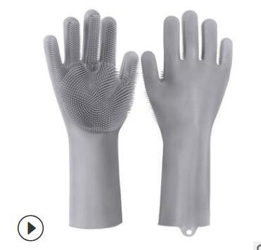 Heat-Resistant Silicone Scrub Gloves