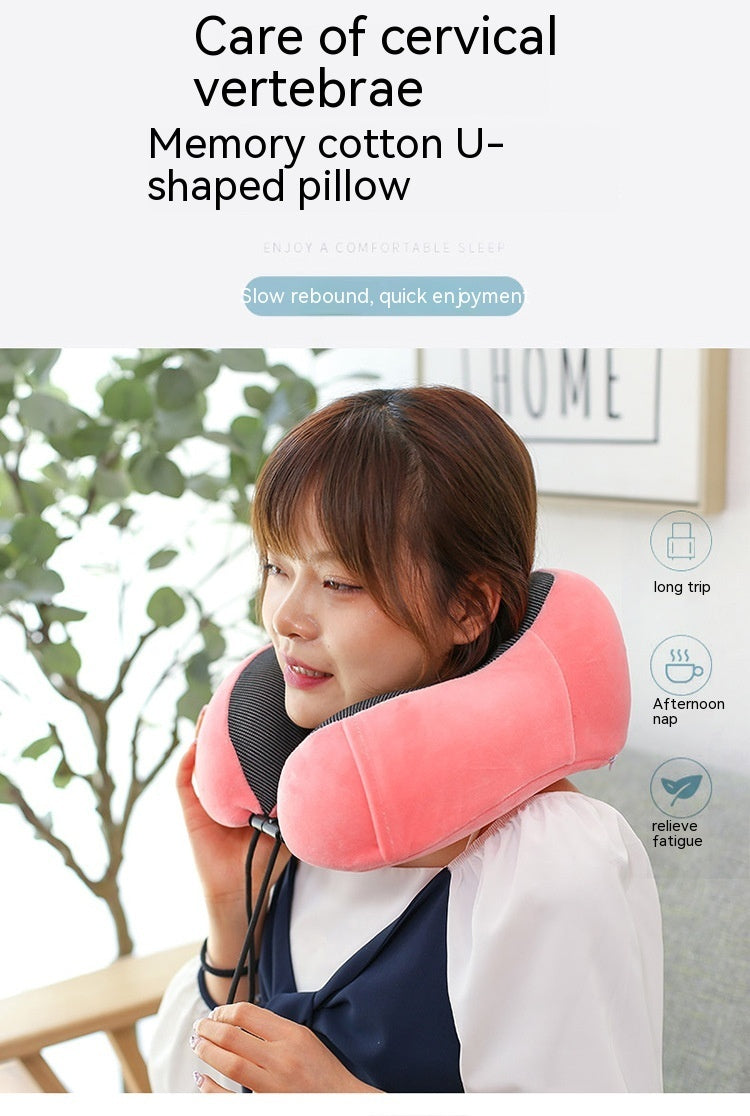 Comfy U-Pillow: Memory Foam Travel Neck Support