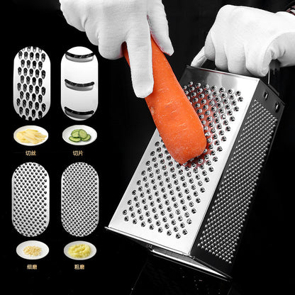 Versatile Steel Vertical Grater with Dual Handles