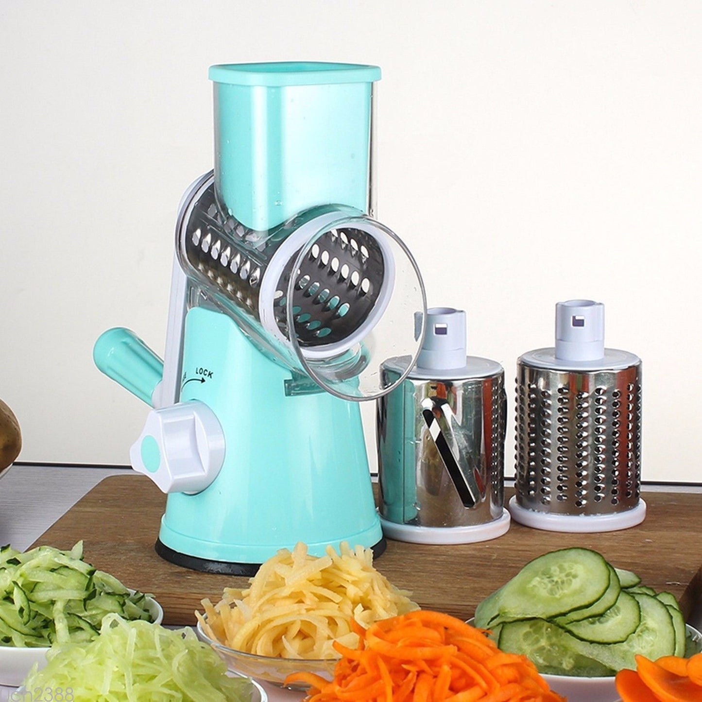 VeggiePro Round Mandoline Slicer & Grater