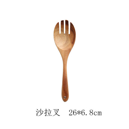 Teak Wood Kitchen Tool Set: Spoons & Spatulas