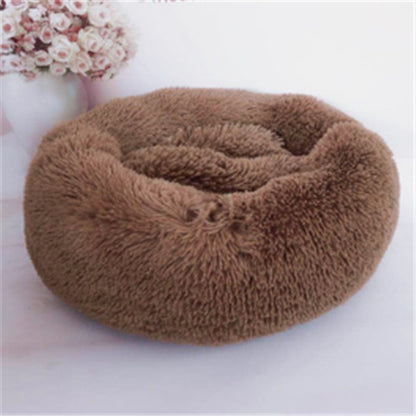 Cozy Cat Sleeping Bed: Plush Round Winter Nest Mattress