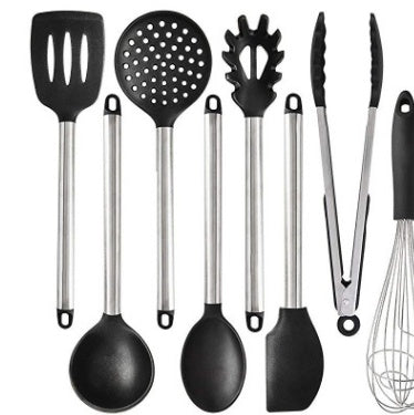 Silicone Utensil Set: Modern 9-Piece Kitchen Kit